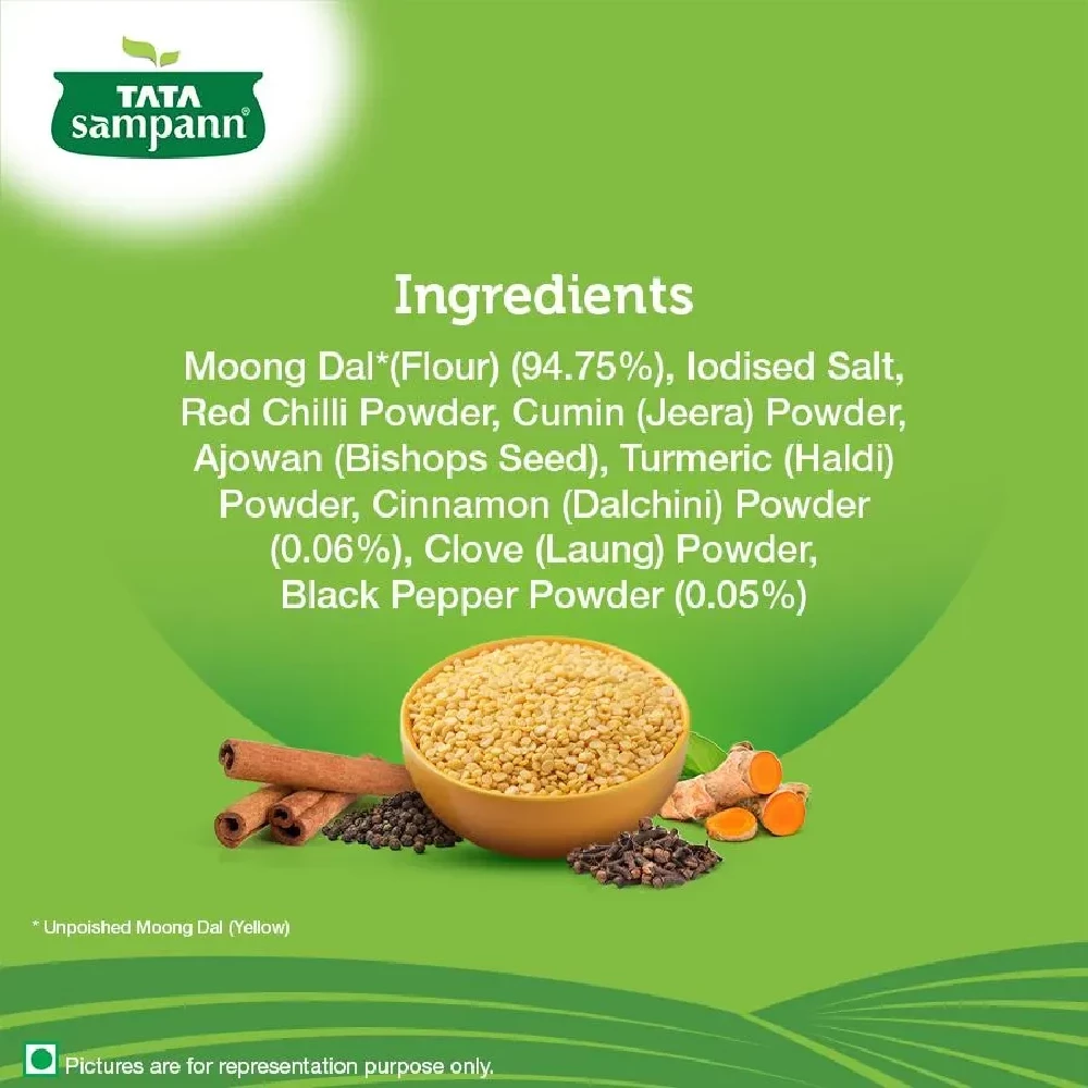 Tata Sampann Chilla Mix - Moong Dal-Hesaru Bele, 180 g-8.webp